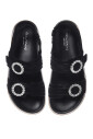 black-suede-and-satin-sandal