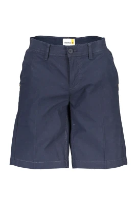 Blå Bermuda Shorts med knapp och dragkedja