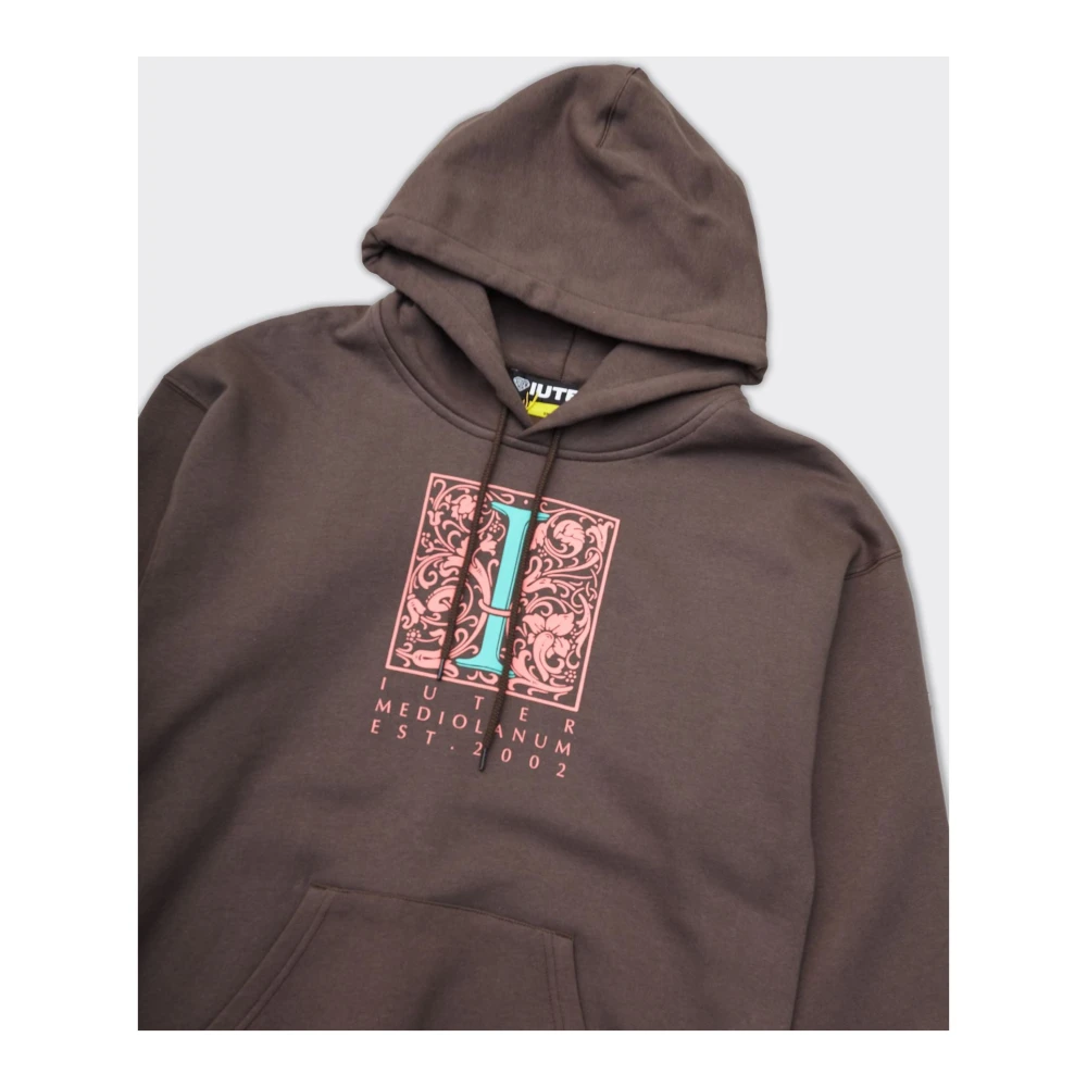 Iuter Bruine Hoodie Mediolanum X Brown Heren