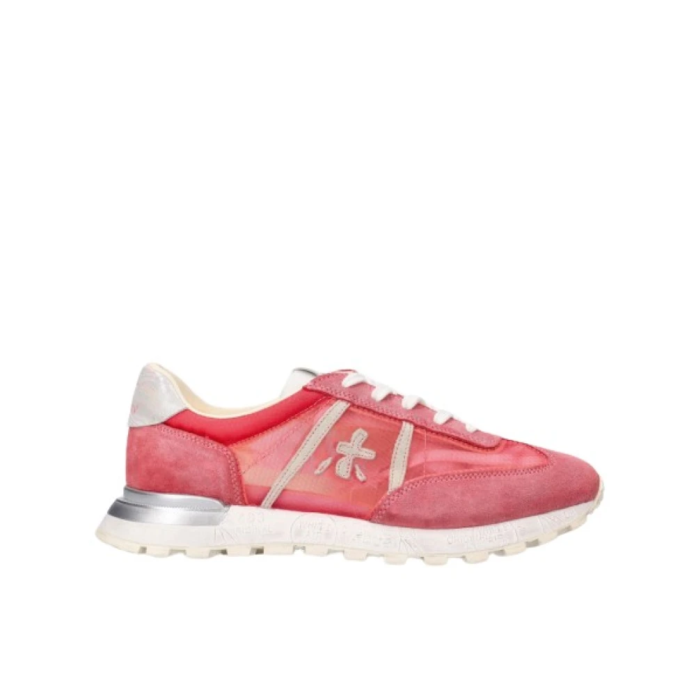 Premiata Johnlow Sneakers in gemengde texturen Dames Schoenen Roze