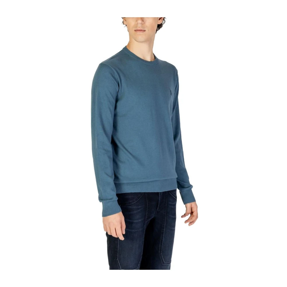U.s. Polo Assn. Blauwe Cashmere Gebreide Trui Blue Heren