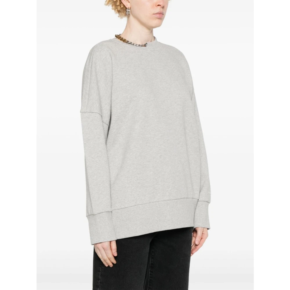 Stella Mccartney Grijze Gerecyclede Katoenen Sweater Aw24 Gray Dames