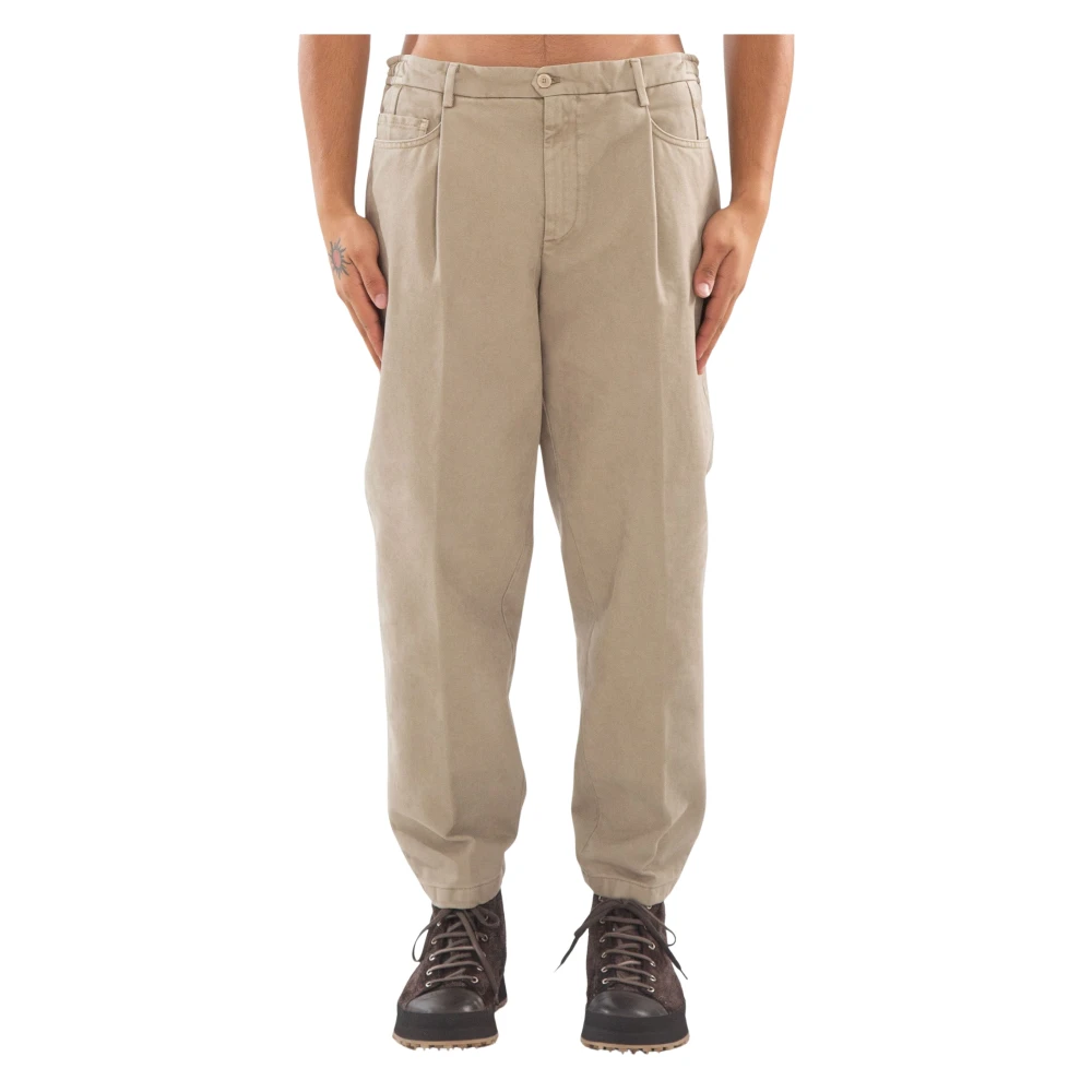 Briglia 5-Pockets Broek in Bricklaned Stijl Beige Heren
