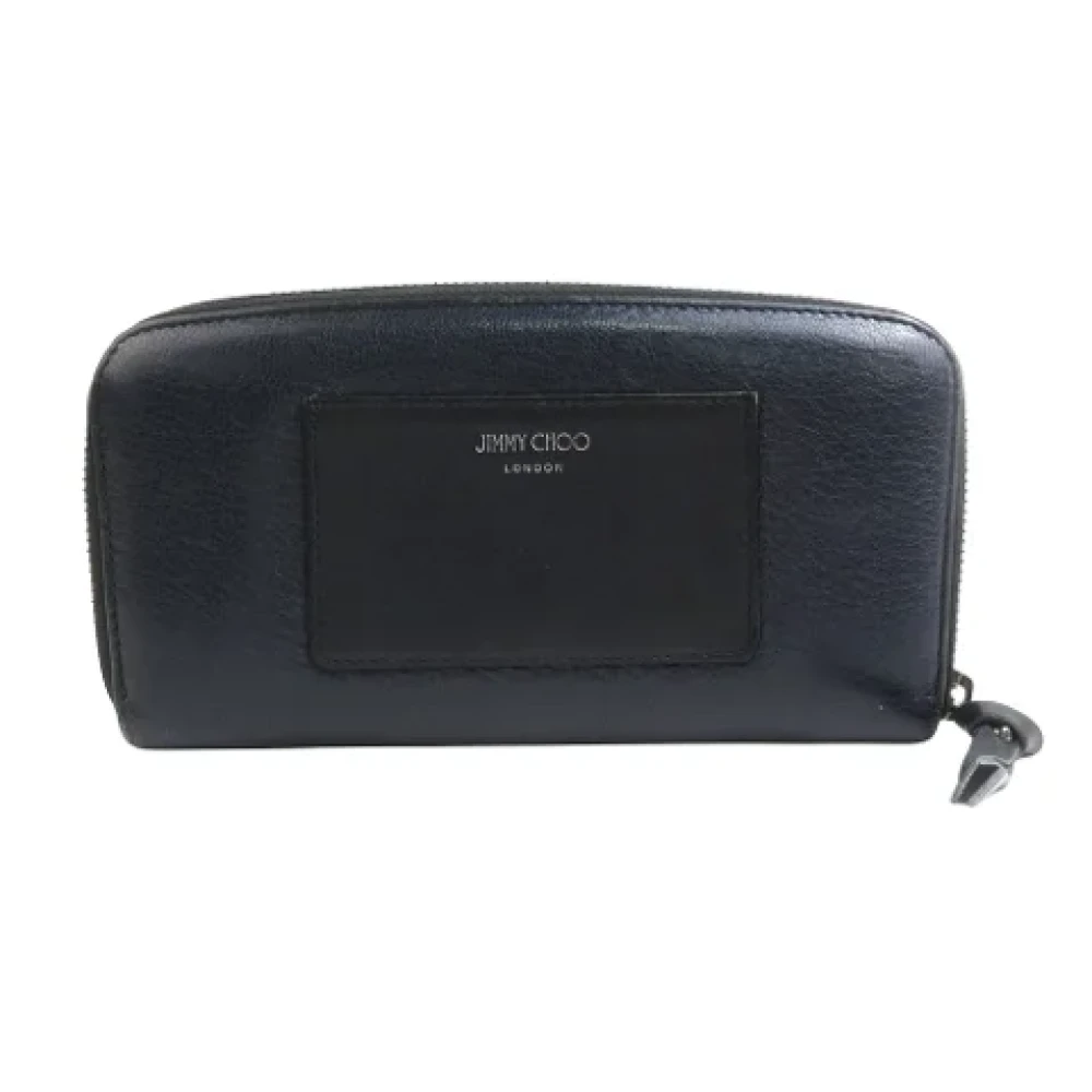 Jimmy Choo Pre-owned Leather wallets Black Dames