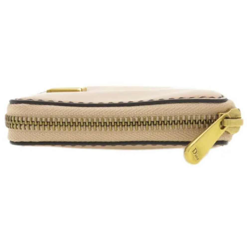 Dior Vintage Pre-owned Leather wallets Pink Dames