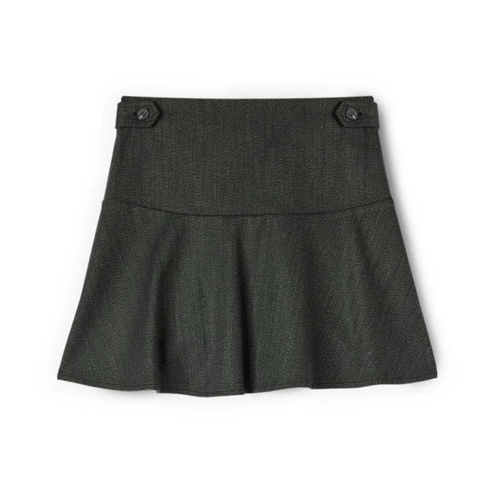 Motivi Grå A-Linjeformad Minikjol