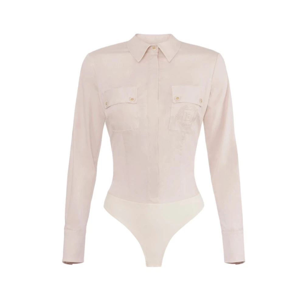 Elisabetta Franchi Body Blouse Beige Dames