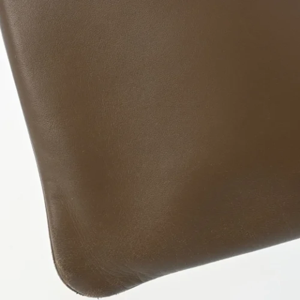 Hermès Vintage Pre-owned Leather shoulder-bags Gray Dames