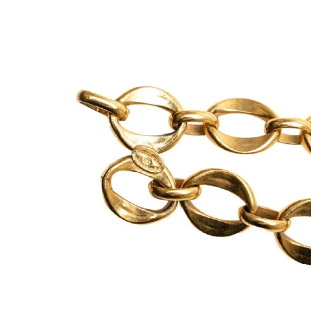 Chanel Vintage Pre-owned Metal belts Yellow Dames