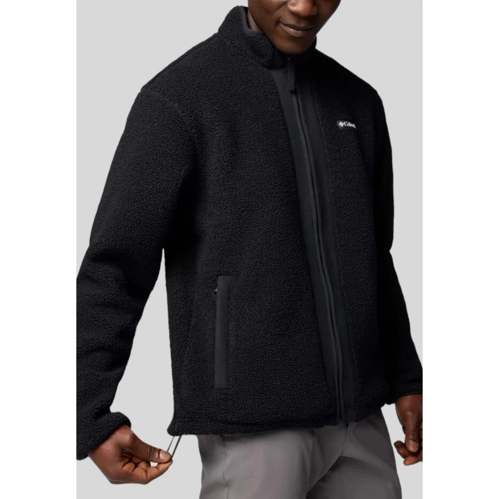Columbia Zwarte Bouclé Fleece Jas Black Heren