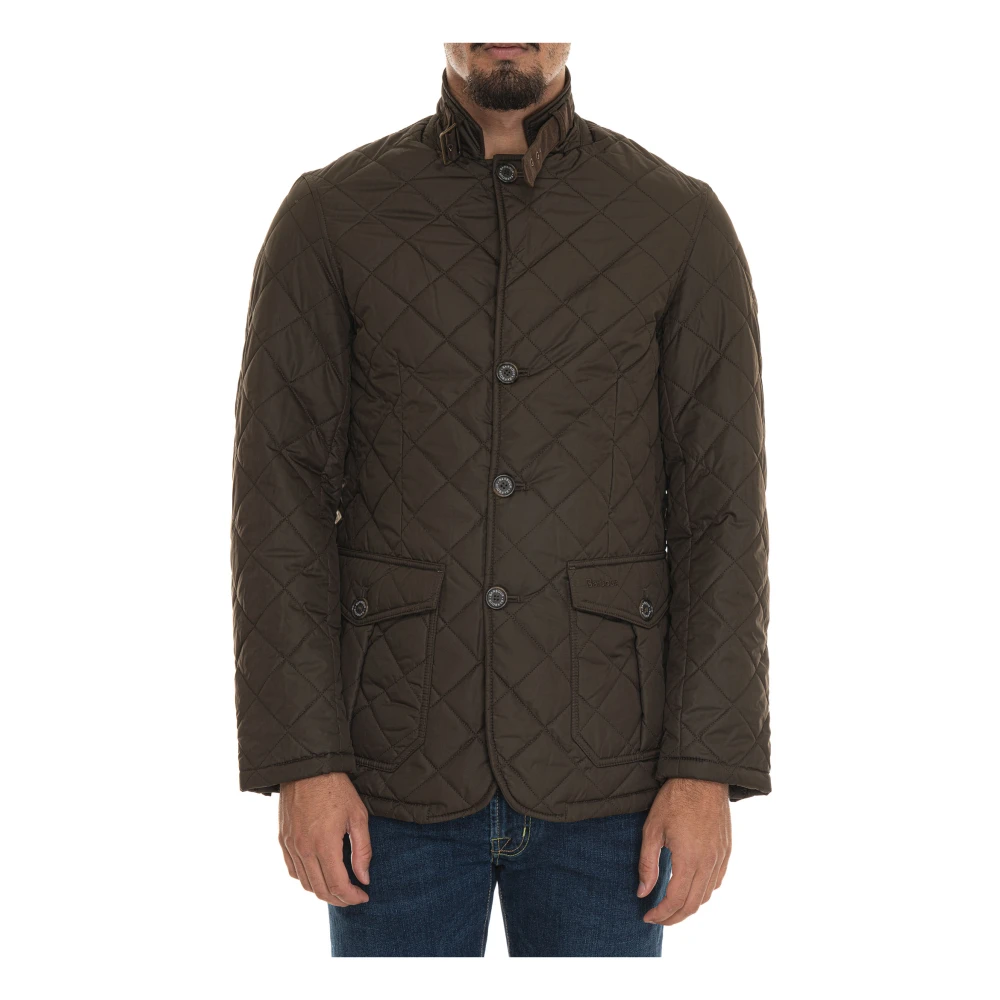 Barbour Gewatteerde Lutz Jas met Magneetsluiting Green Heren