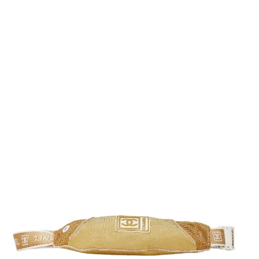 Chanel Vintage Pre-owned Canvas chanel-bags Beige Dames