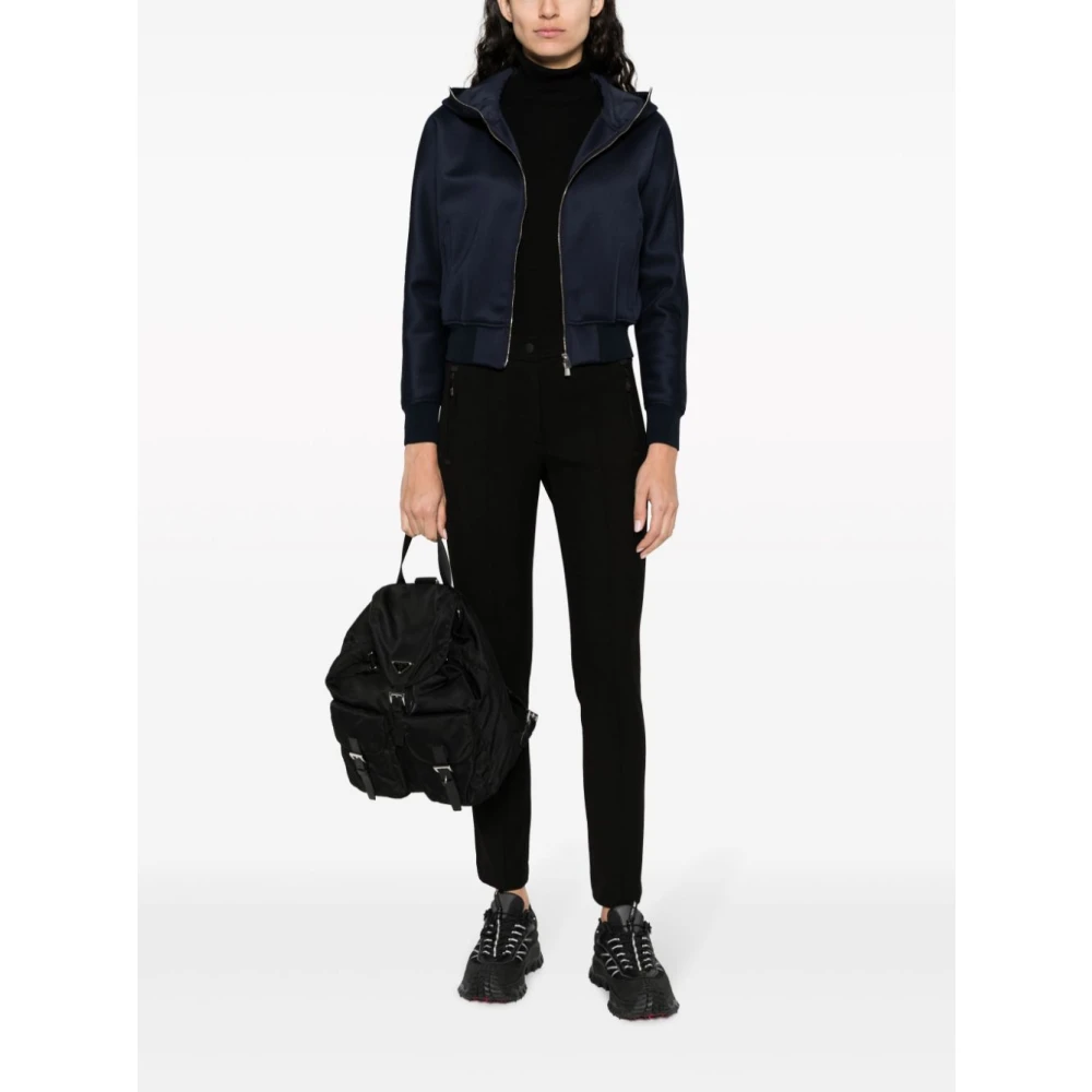 Moncler Zwarte Broek Aw24 Black Dames