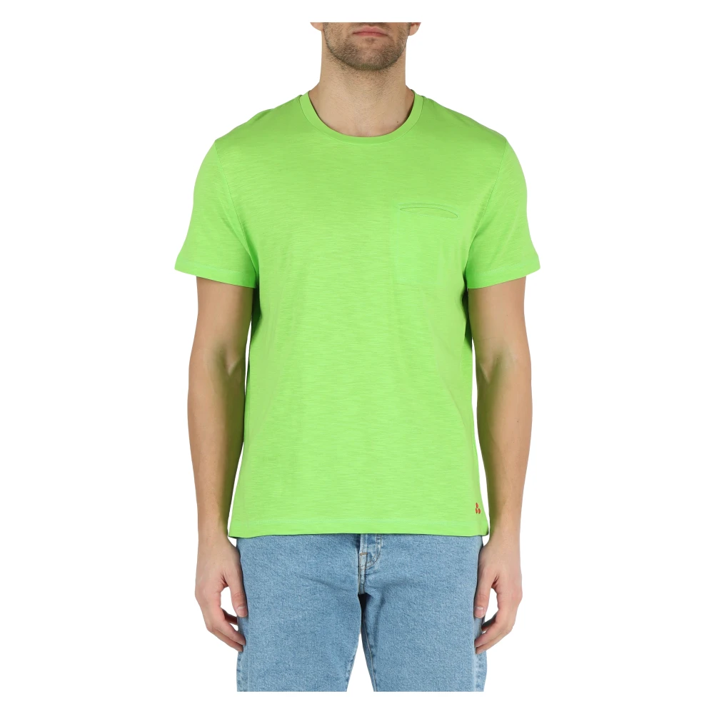 Peuterey Manderly FIM 01 Katoenen T-shirt Green Heren