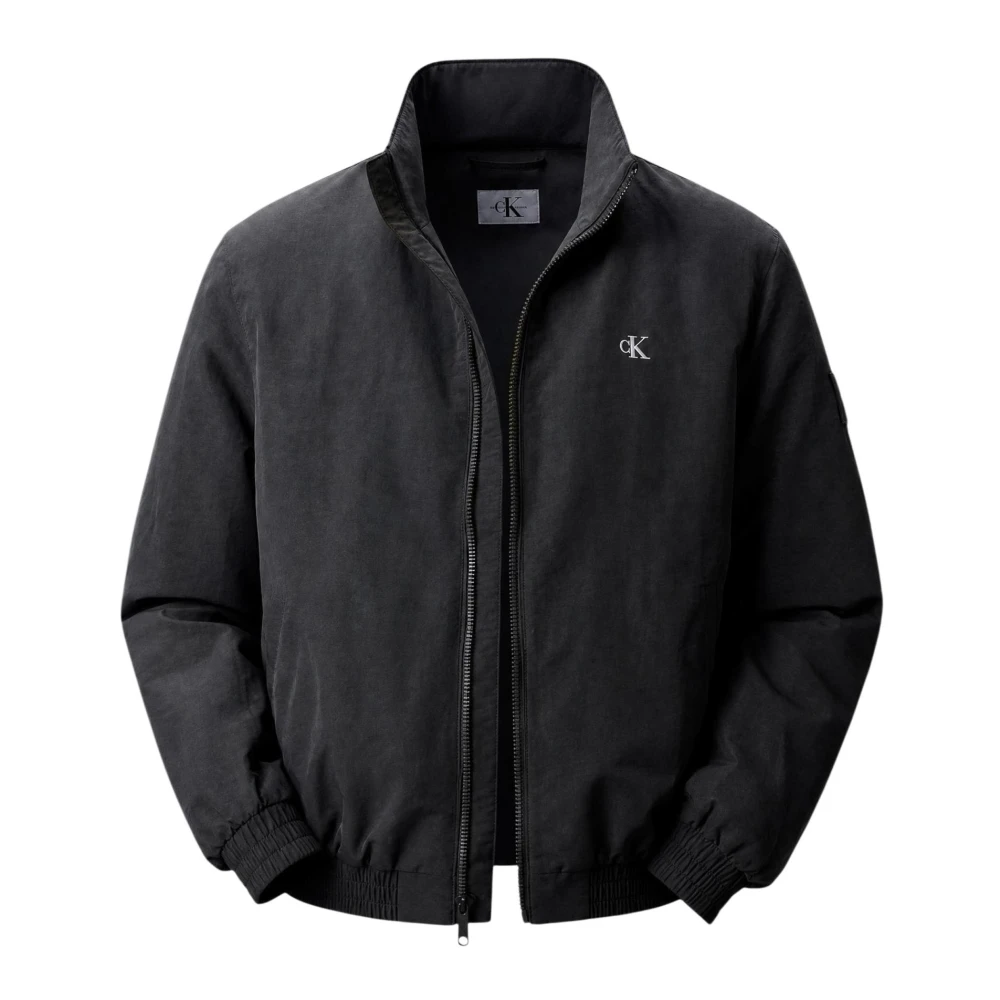 Calvin Klein Jeans Men's Black Light Jacket - Light Jackets - L - Jackets