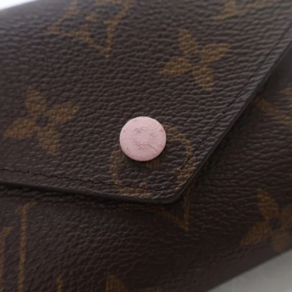 Louis Vuitton Vintage Pre-owned Coated canvas wallets Brown Dames