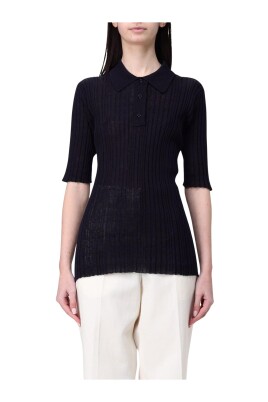 blue-ribbed-knit-polo-shirt