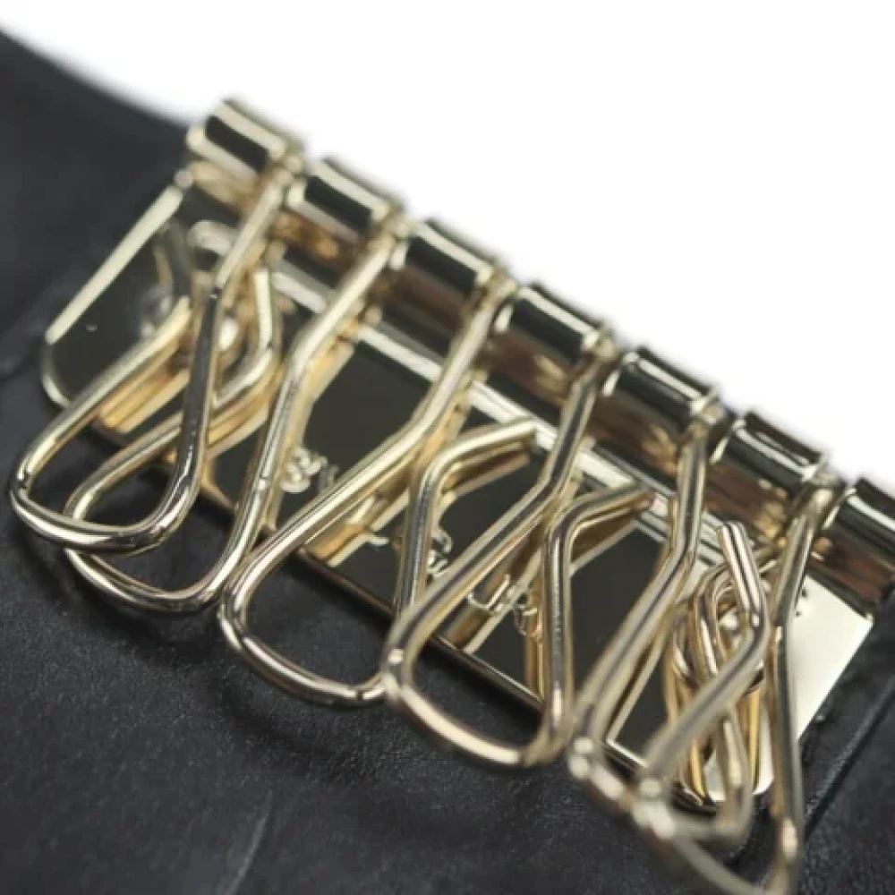 Bvlgari Vintage Pre-owned Leather wallets Black Dames