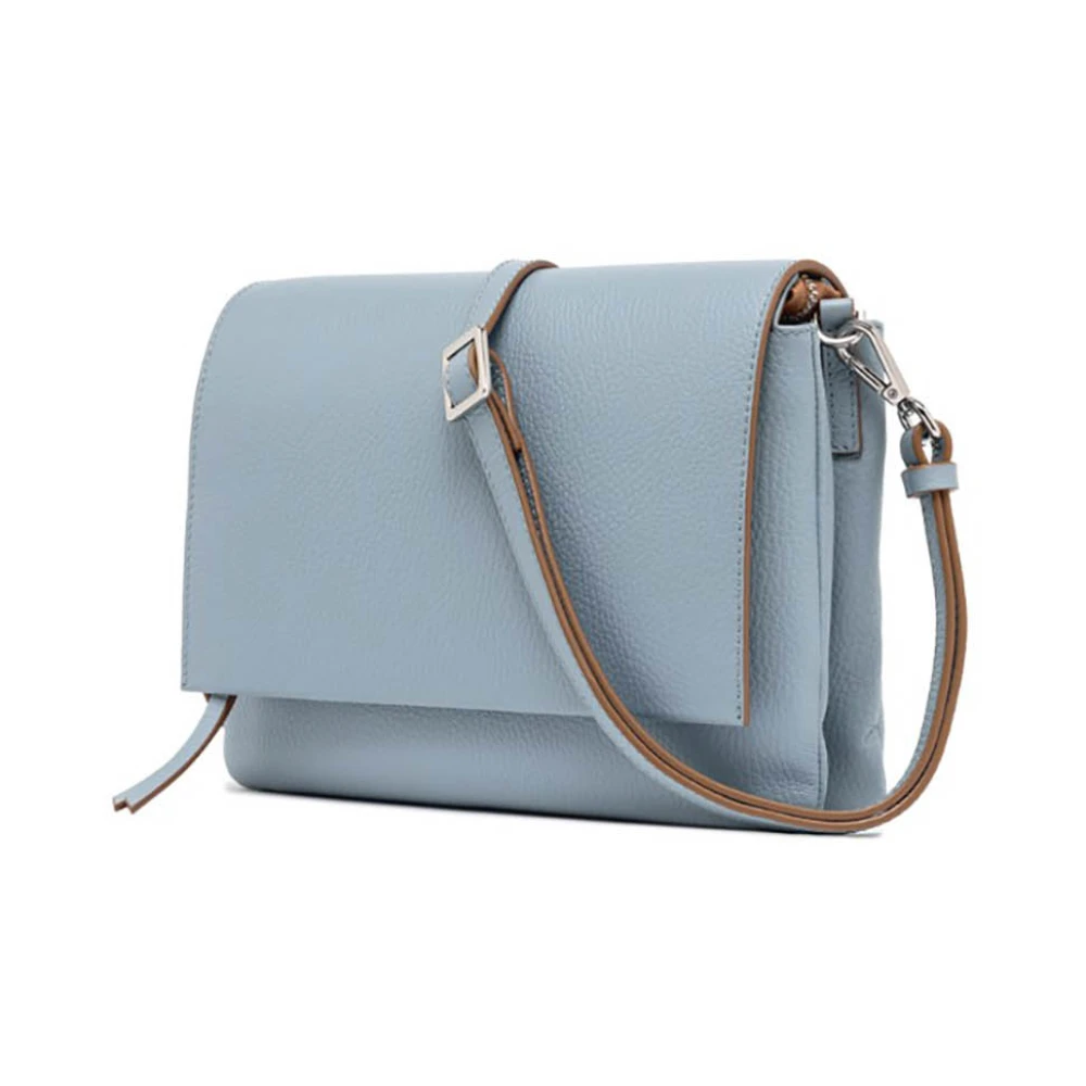 Gianni Chiarini Blauwe Leren Handtas Three Firenze Blue Dames