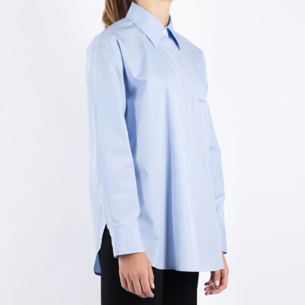 Seafarer Elegante Blauwe Katoenen Overhemd Blue Dames