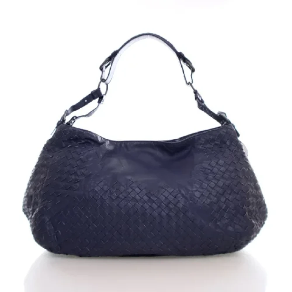 Bottega Veneta Vintage Pre-owned Leather handbags Blue Dames