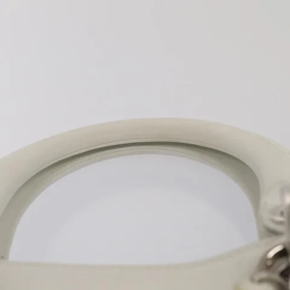Dior Vintage Pre-owned Leather dior-bags Beige Dames
