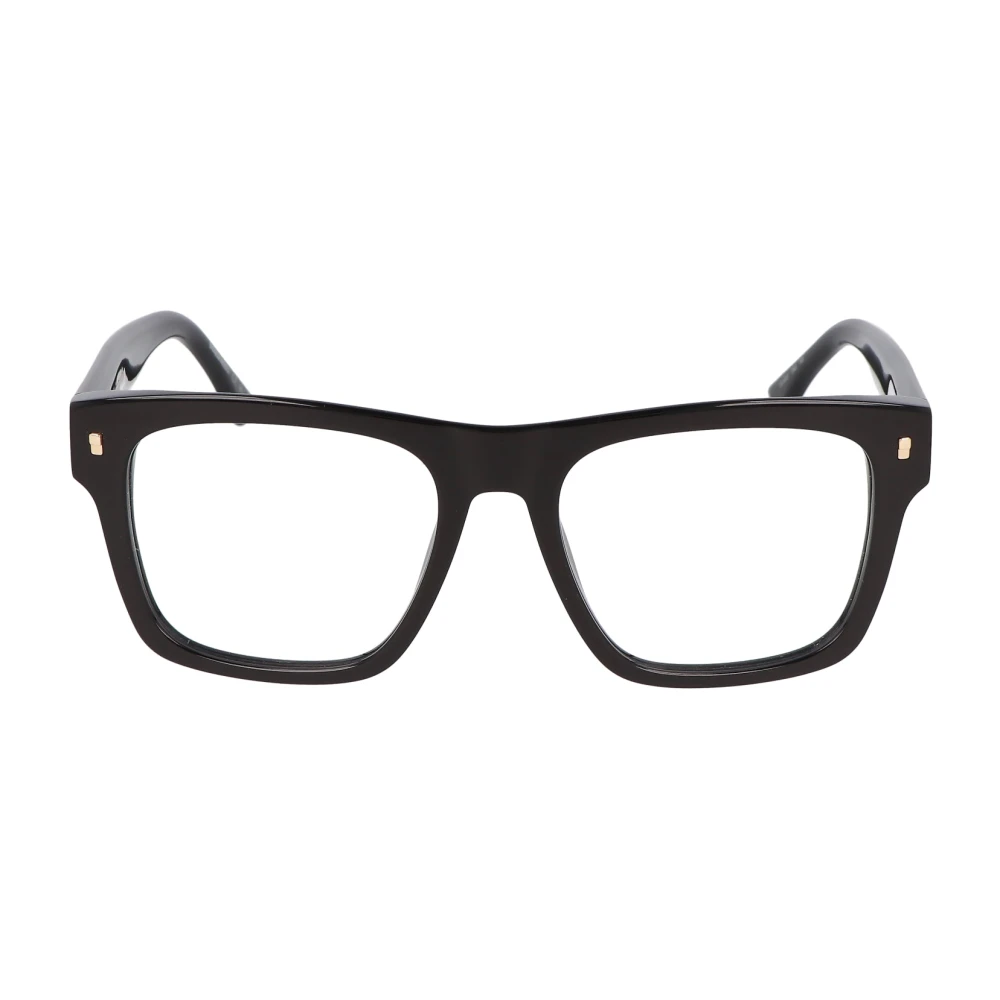 Dsquared2 Unisex Black Glasses, 53 Mm, Square Frame Eyeglasses D2 0037