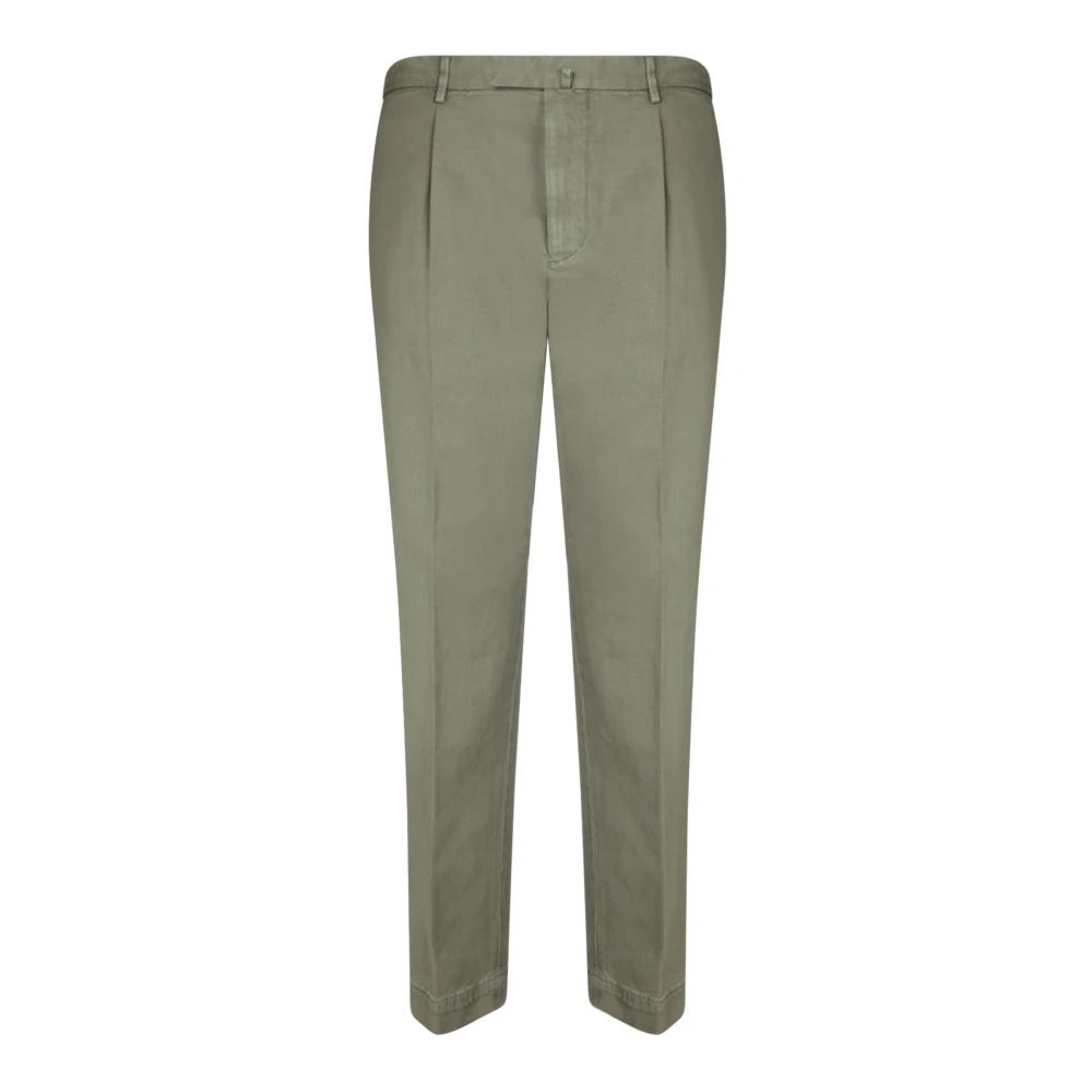 Dell'oglio Bruine Klassieke Broek voor Mannen Green Heren