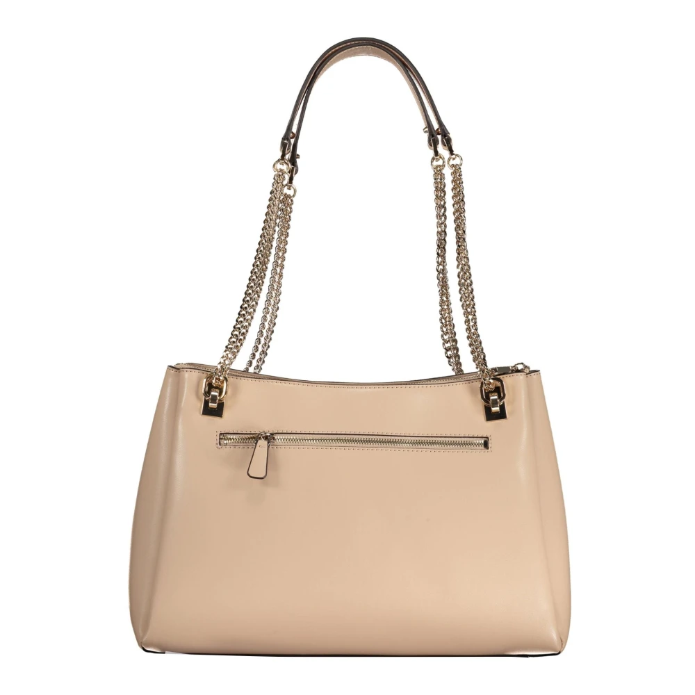 Guess Beige Schoudertas Eliette Kettinghandvatten Beige Dames