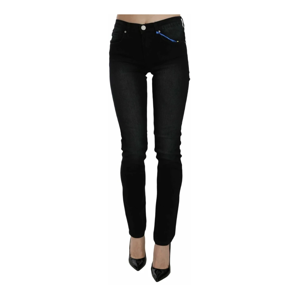 Versace Jeans Couture Women's Black Skinny Fit Jeans, 3XS, Dora Slim Fit Denim Trousers