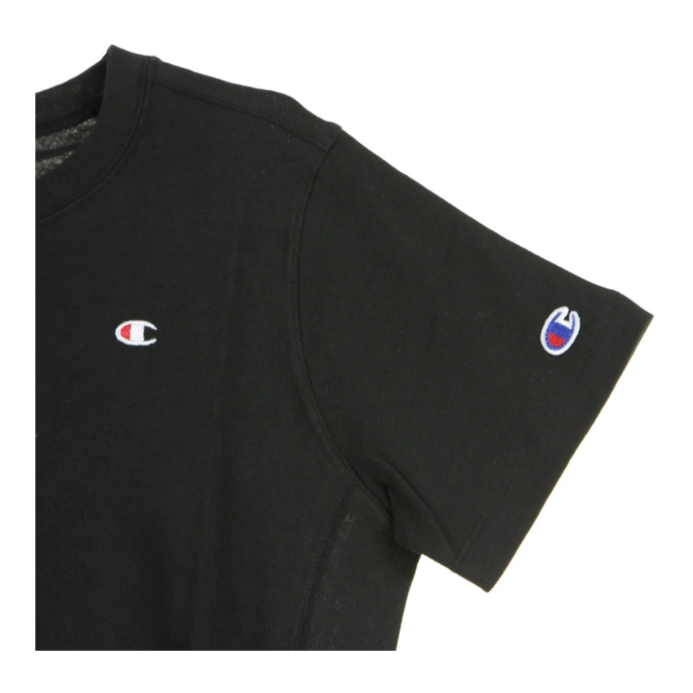 Champion Zwarte Crewneck Tee voor Vrouwen Black Dames