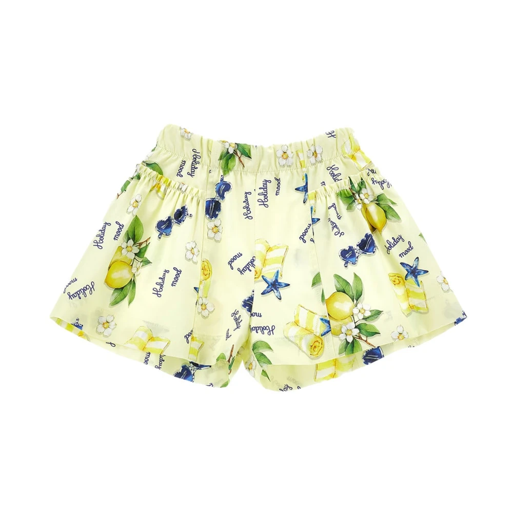 Monnalisa Girls Yellow Shorts - Shorts - 4 Y - Kids