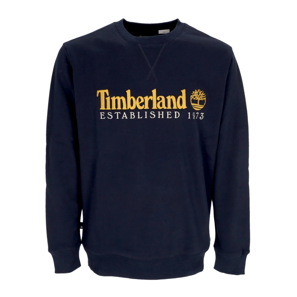 Timberland Vintage Crewneck Sweatshirt EST 1973 Blue, Herr