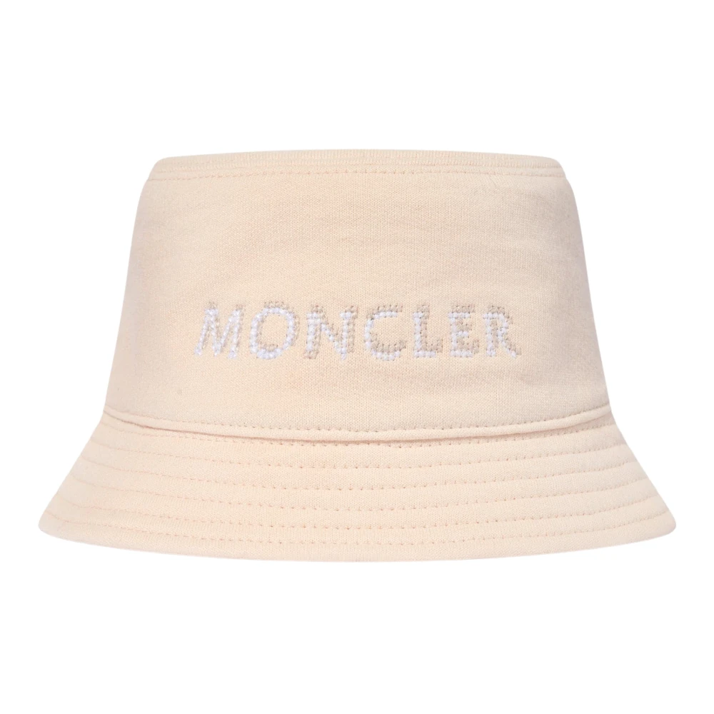 Moncler Girls Beige Hats & Caps, 4 Y, Logo Bucket Hat