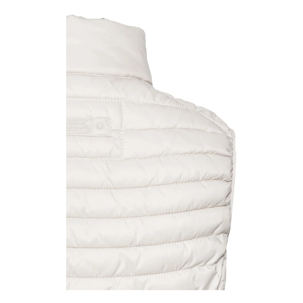 camel active Gerecyclede Polyamide Vest White Dames