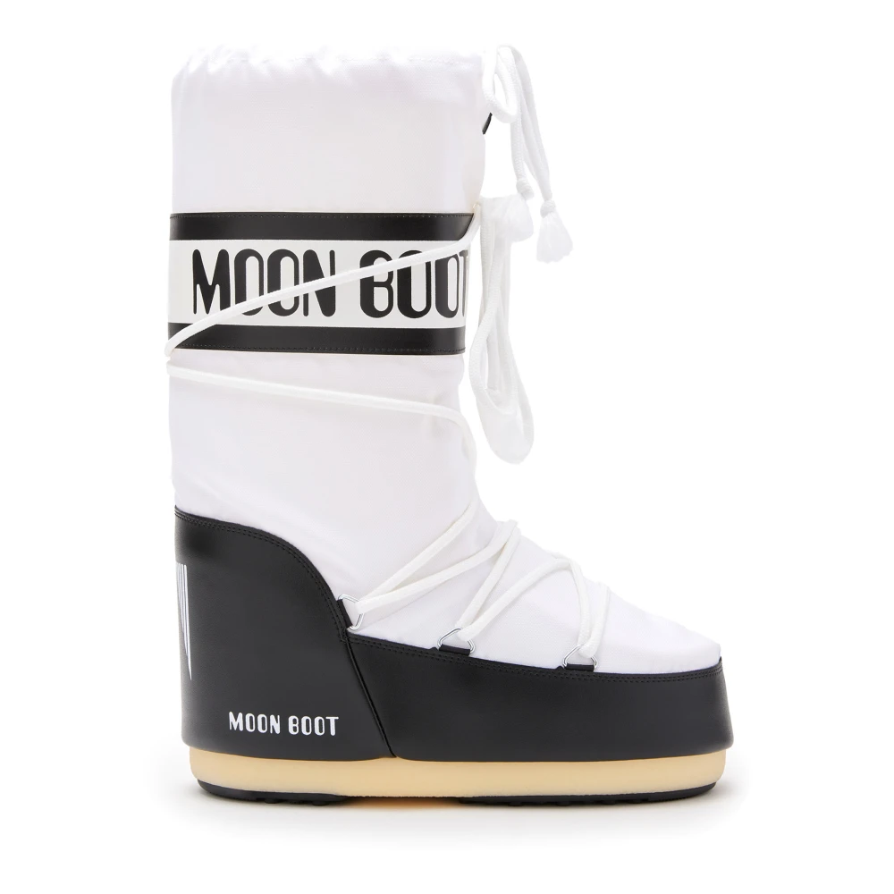 Moon Boot Men's White Winter Boots, 11 Uk, Ankle Boots For