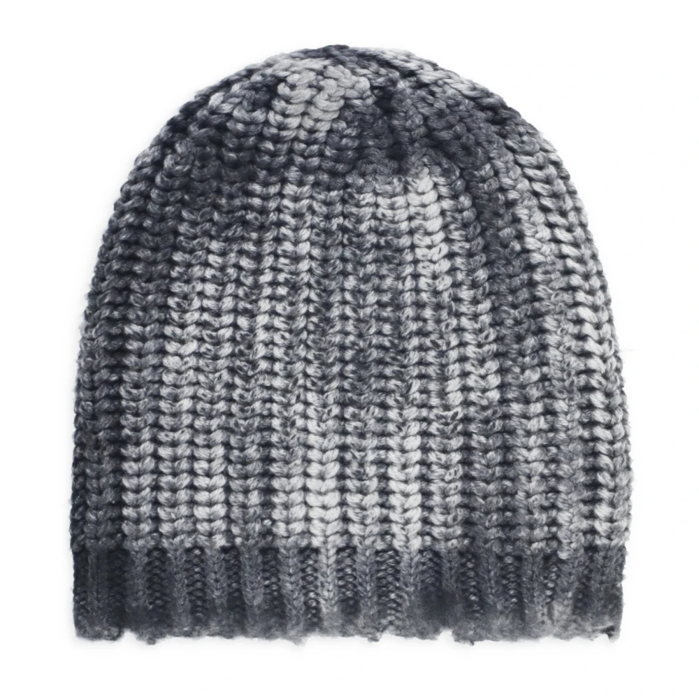 Avant Toi Grijze Wol Kasjmier Beanie Gevlochten Patroon Gray Dames