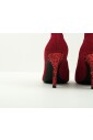bottines-rouges-a-talon-en-maille