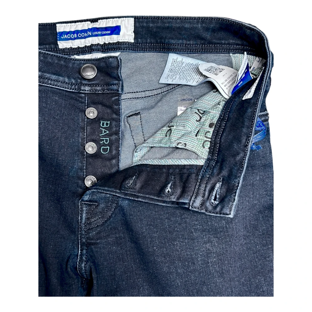 Jacob Cohën Bard flesgroen label donkerblauw Blue Heren