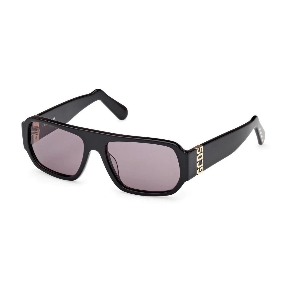 Gcds Men's Black Sunglasses, 55 Mm, Geometrico Sunglasses Trendy Accessory
