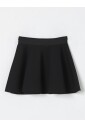jupe-trapeze-en-laine-melangee-noire