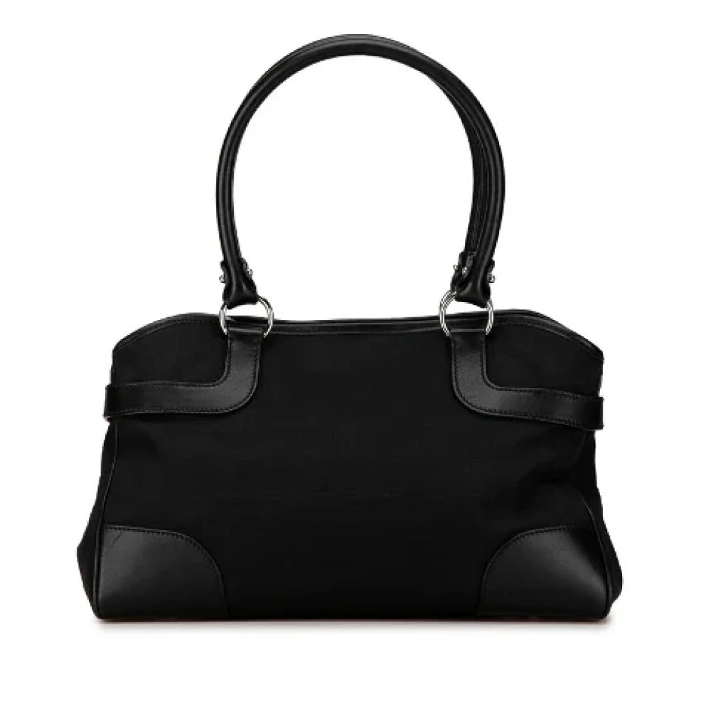 Salvatore Ferragamo Pre-owned Canvas handbags Black Dames