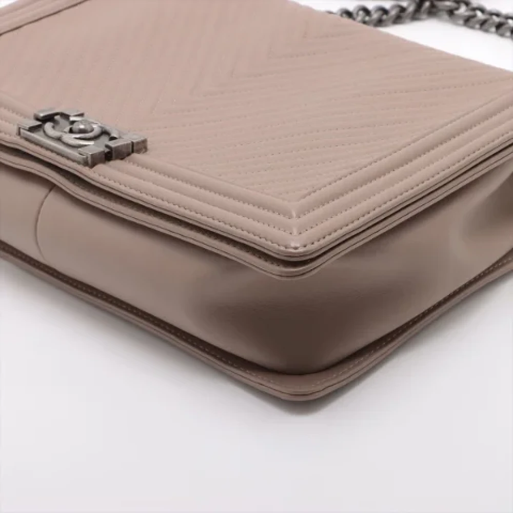 Chanel Vintage Pre-owned Leather chanel-bags Pink Dames