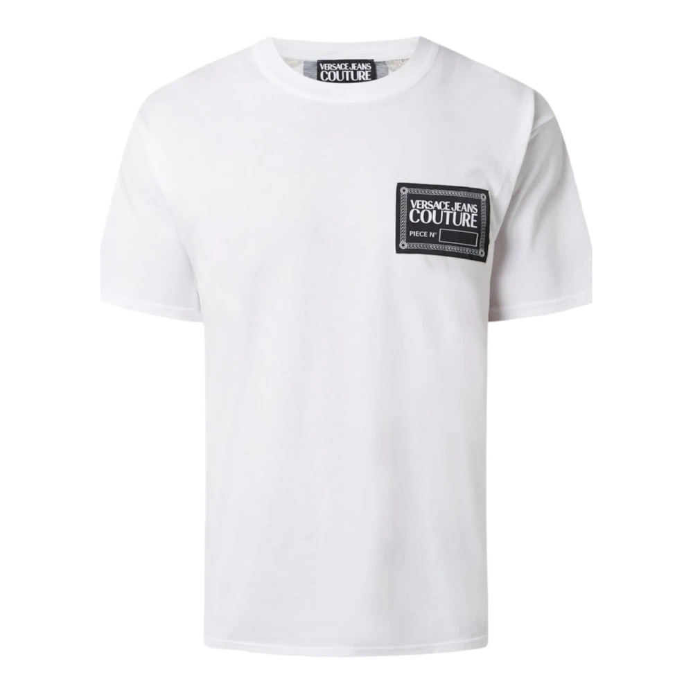 Versace Jeans Couture Wit Oversized T-shirt met Achterprint White Heren