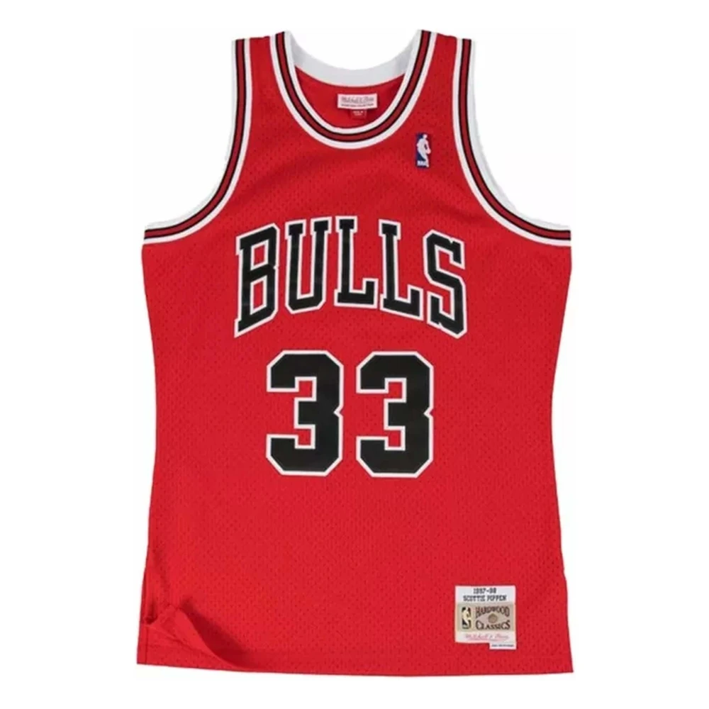 Mitchell & Ness Chicago Bulls Scottie Pippen 33 Tank Top Red Heren