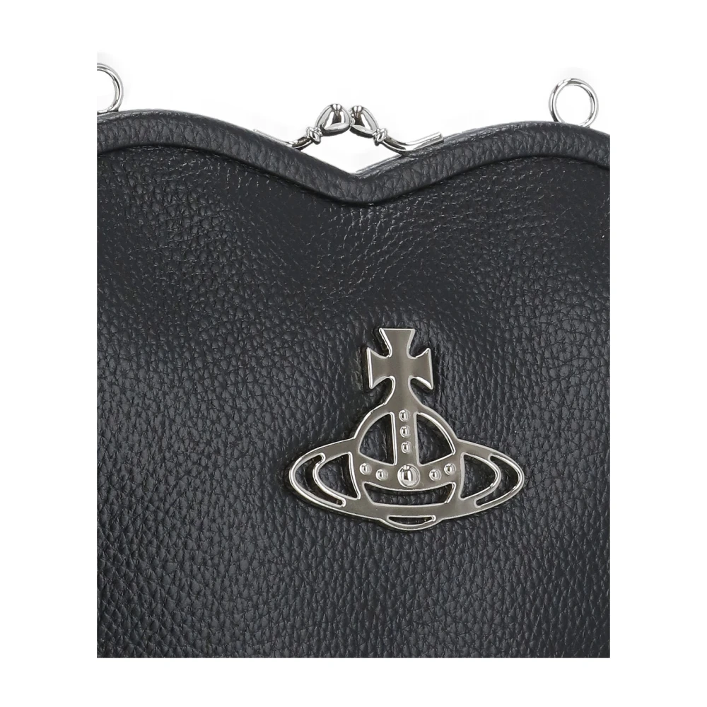 Vivienne Westwood Zwarte Synthetisch Leren Tas met Orb Logo Black Dames
