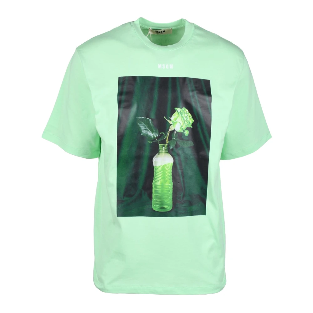 Msgm - Tops > T-Shirts - Green - Msgm - Modalova