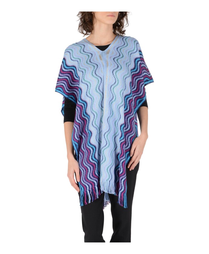 poncho-tisse-multicolore