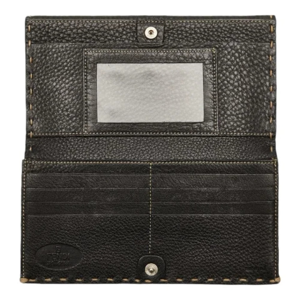 Fendi Vintage Pre-owned Leather wallets Blue Dames