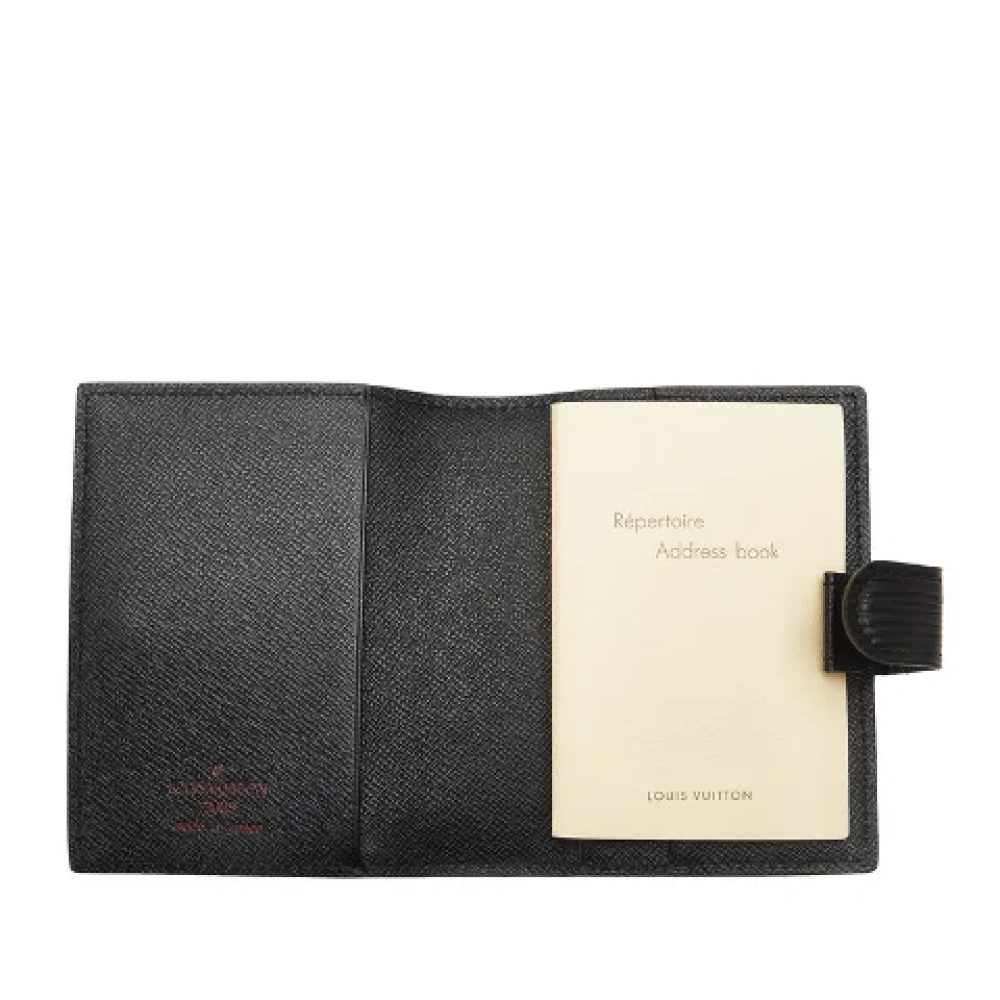 Louis Vuitton Vintage Pre-owned Leather home-office Black Dames